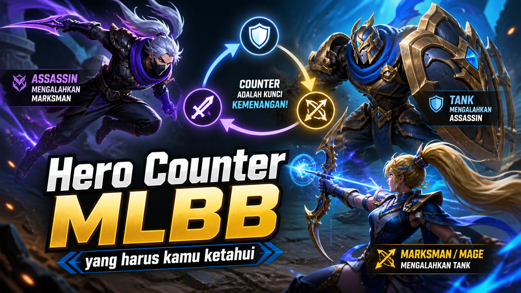 Ketahui hero counter MLBB yang efektif untuk menghadapi lawan kuat, lengkap dengan tips memilih hero agar peluang menang makin besar.
